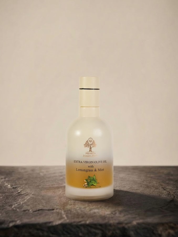שמן מתובל למונגראס Jerusalem olive oil